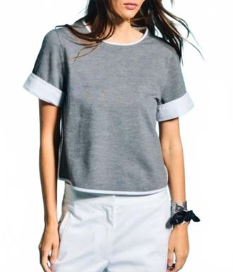 WE-AR4 The Marina Knit Top In Grey