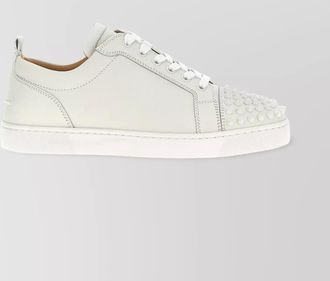 Christian Louboutin studded round toe flat sole sneakers