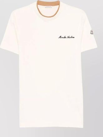 Moncler embroidered logo cotton t-shirt