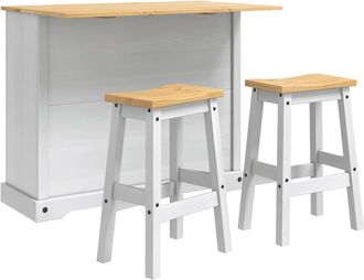 vidaXL Juego De Isla De Cocina 3 Uds. Corona Y Cera De Miel Vidaxl