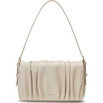 Oryany Bell Pleated Leather Shoulder Bag in Vanilla Cream at Nordstrom Rack