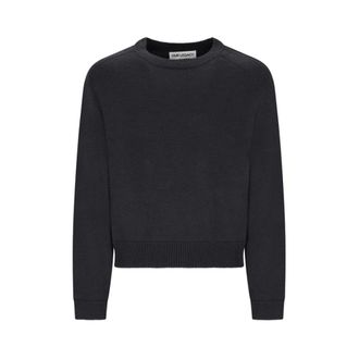 Our Legacy Round-neck Knitwear, male, Black, Size: XL True Roundneck