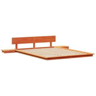 vidaXL Bed Frame Brown 160 x 200 cm Wood Vidaxl