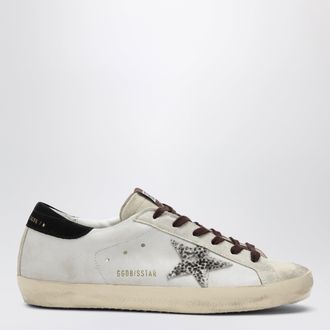 Golden Goose Sneakers Super-star bianca con stella animalier