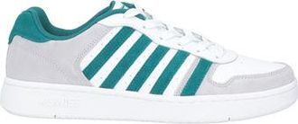 K-Swiss Court Palisades Low Top Sneakers for Men in White and Teal Leather