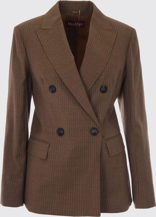 Max Mara Blazer Umico doppiopetto in tela di lana
