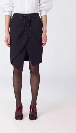 Vivienne Westwood Asymmetric High-Waisted Jersey Mini Skirt with Drawstring