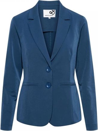 &Co Woman Jassen, Dames, Blauw, XS, Leer, Phileine Travel Blazer