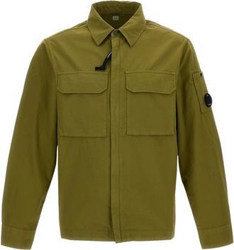 C.P. Company Giacca in cotone - Heren - Zomerjassen - Groen - L - Katoen - Jassen