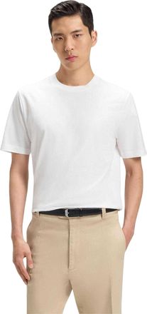 HUGO BOSS Thompson 02 katoenen T-shirt voor heren, normale pasvorm (Wit)