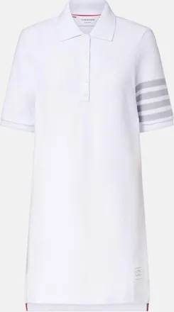 Thom Browne 4-Bar cotton piqu&eacute; polo dress