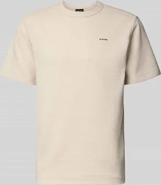 G-Star G-Star RAW Regular Fit T-Shirt mit Strukturmuster in Offwhite, Gr&ouml;&szlig;e XXL