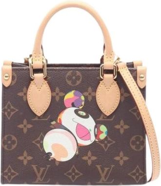 Louis Vuitton Pre-owned Monogram Mini Handbag - Dames - Vintage Mini Tas - Bruin - ONE Size - Leer - Vintage