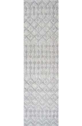 Jonathan Y Designs Peralta Moroccan Diamond Indoor/Outdoor Area Rug in Light Gray at Nordstrom, Size 4Ft 0In X 6Ft 0In