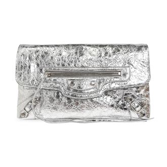 Balenciaga Le City Clutch Metallized - Bags - Mujer - Gris - ONE SIZE