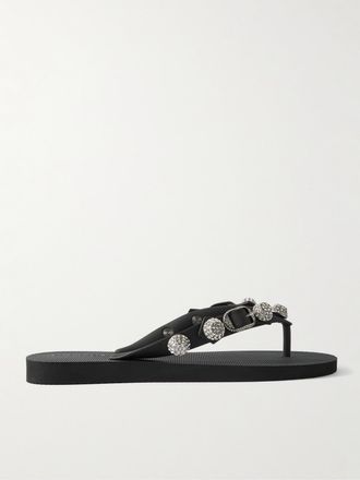 BALENCIAGA★Sandali Infradito City 50 mm da Donna in Nero City 50 studded leather thong sandals in black - Balenciaga