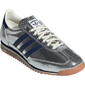 adidas SL 72 Sneaker in Silver/Navy/Off White at Nordstrom, Size 6.5