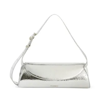 Jil Sander Shoulder Bags, female, Beige, Size: ONE SIZE Small Leather Shoulder Bag