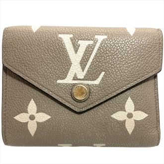Louis Vuitton Beige Monogram Empreinte Wallet (Tri-Fold) (Pre-Owned)