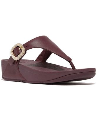 FitFlop Fitflop Lulu Crystal-Buckle Leather Sandal