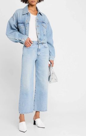 A Gold E Harper Crop Jeans In Formula