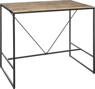 Atmosphera Tavolo Da Pranzo Bar Edena In Metallo Acacia L115cm - Atmosphera Cr&eacute;ateur DInt&eacute;rieur