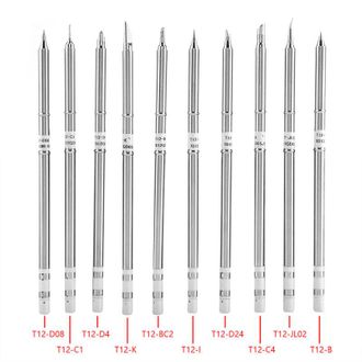 OEM Paquete De 10 Puntas De Repuesto Para Soldador Serie T12 Para Estaci&oacute;n De Soldadura Fx-951-crezuo