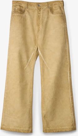 Rick Owens Beige Wide Leg Jeans