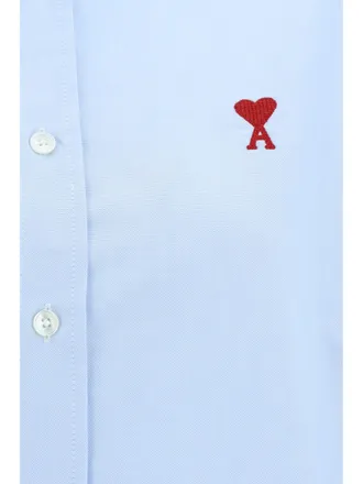 Ami Womens Shirt Adc Sky Blue Cotton