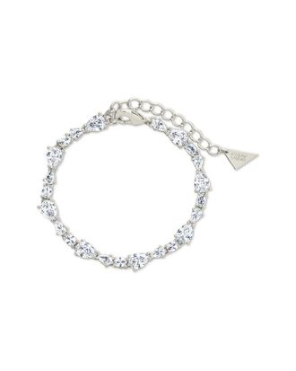 Sterling Forever Silver Cz Wyatt Tennis Bracelet