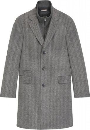 HUGO BOSS H-Hyde Bib Coat - Heren - Mantel - Grijs - M - Jassen