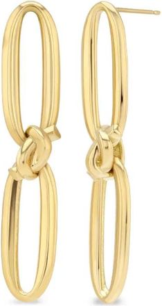 Lizzie Mandler 18K yellow gold Knot Link earrings - women - 18kt Gold - One Size