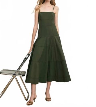 Veronica Beard Ilona Dress In Army
