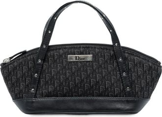 Dior Borsa a mano Diorissimo Street Chic mini in tela con motivo Trotter 2003 - Nero