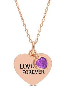 Delmar Love You Forever Pendant Necklace in Purple at Nordstrom Rack