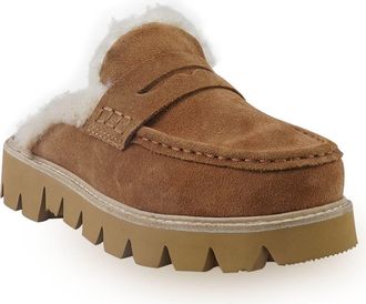 National Comfort Leesa Faux Shearling Lined Clog in Tan at Nordstrom, Size 11