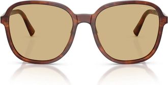 Miu Miu Sunglasses Mub01 S 26 E10 R Striated Tobacco/Yellow Women