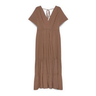Fiorella Rubino Maxi Kleedjes - Dames - Maxi kleedjes - Bruin - 2XL - Kleedjes