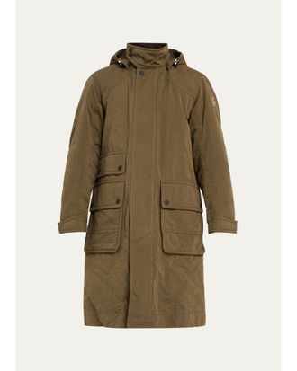 Moncler Allaine Hooded Longline Coat