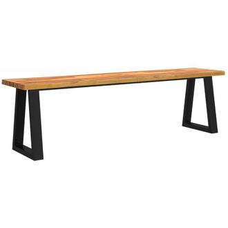 vidaXL Vidaxl - Banco Con Borde Vivo Madera Maciza De Acacia 160 Cm