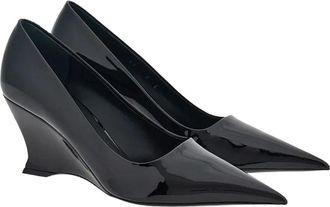 Ferragamo 70Mm Leather Wedge Pump