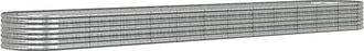 vidaXL Vidaxl - Jardinera arriate acero galvanizado plata 512x80x36 cm