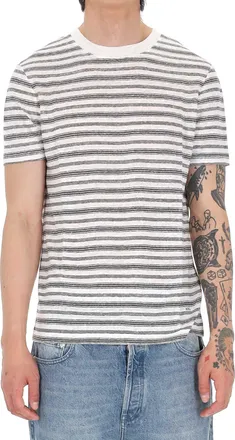 A.P.C. Raye Striped Lightweight Linen T-Shirt
