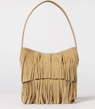 Liviana Conti Borsa Iman Liviana Conti in camoscio con frange