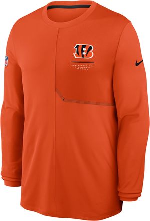 Nike Cincinnati Bengals Sideline Coach Nike Mens Dri-FIT NFL Long-Sleeve Top in Orange | 03B110NM9A-B8B