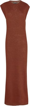 Cortana Linuo Knit Dress - Dames - Kleedjes - Rood - 2XS - Linnen - Kleedjes