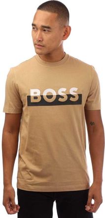 HUGO BOSS Heren Tiburt 42 T-Shirt (Beige)
