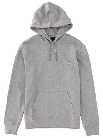 Paul Smith Zebra Comfort-Focused Grey Organic Cotton Hoodie