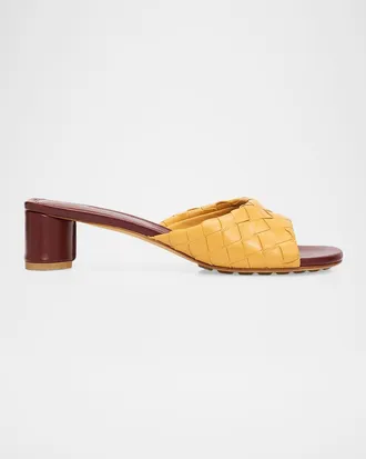 Bottega Veneta Livia 40MM Leather Mules
