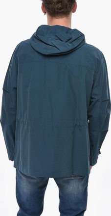 Woolrich Checked Ripstop Utility Overshirt with Hidden Button Closure Woolrich